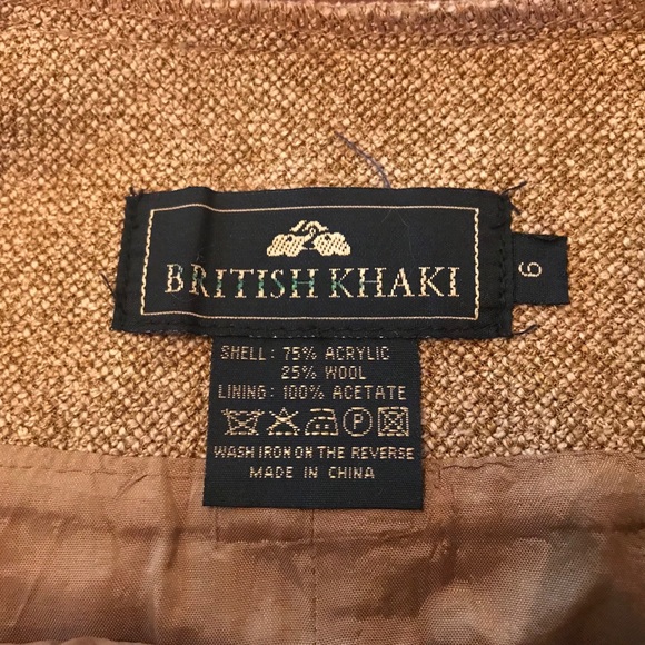 Vintage Tweed wool blend skirt lined in crepe - Picture 5 of 8